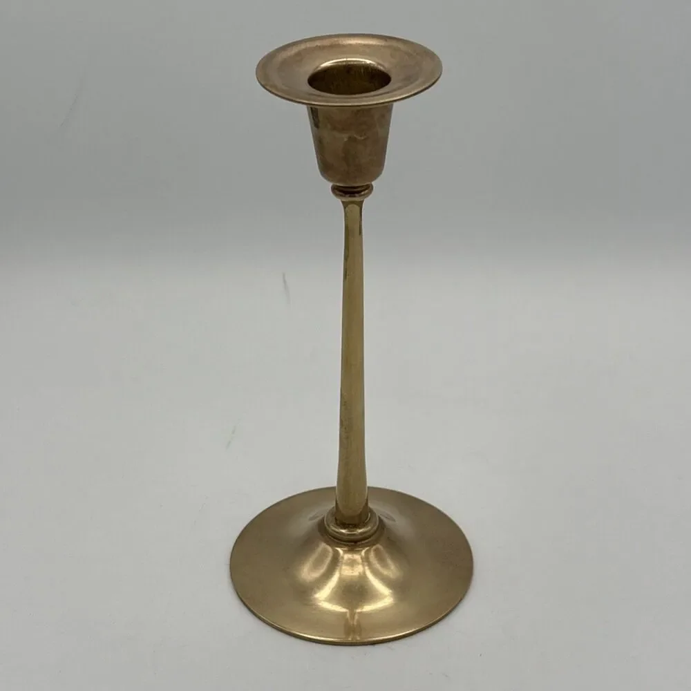 Vintage Brass Tall Stem Candlestick Holder Taper Candle 7